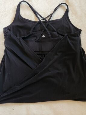 HALARA Double Straps Pleated Quick Dry Yoga Cami Top Size L